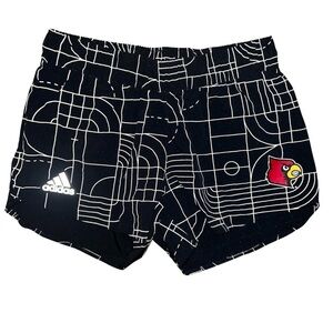 Adidas Women’s Louisville Cardinals Lined Athletic Shorts Size Medium